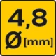 Nitownica do nitów aluminiowych 2.4/3.2/4.0/4.8 mm, dwupołożeniowa