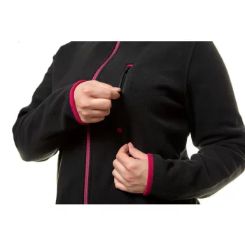 Bluza polarowa damska, czarna, rozmiar XL