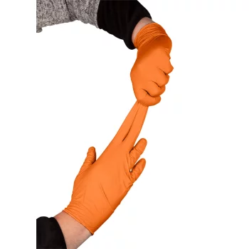 Rękawiczki nitrylowe, pomarańczowe, 50 sztuk, rozmiar M