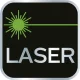 Laser krzyżowy 20 m, zielony, linia pozioma, pionowa i krzyżowa, uchwyt magnetyczny, etui
