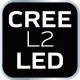 Latarka czołowa akumulatorowa USB 1000 lm czerwony/niebieski CREE LED + LED